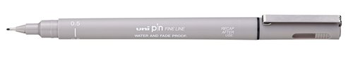 Uniball Rotulador uni pin calibrado 0,5 gris claro