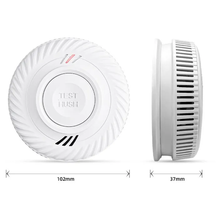 KYF Detector de Humo con Wifi AAAOO45295 - Batería Sellada de 10 Años, Certificado CE