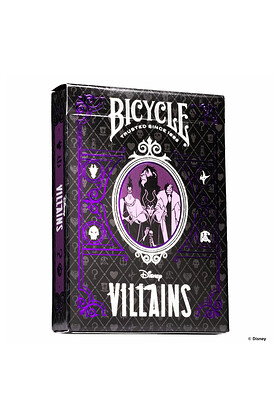 Bicycle Disney Green & Purple Villains Baraja Poker Ultimate