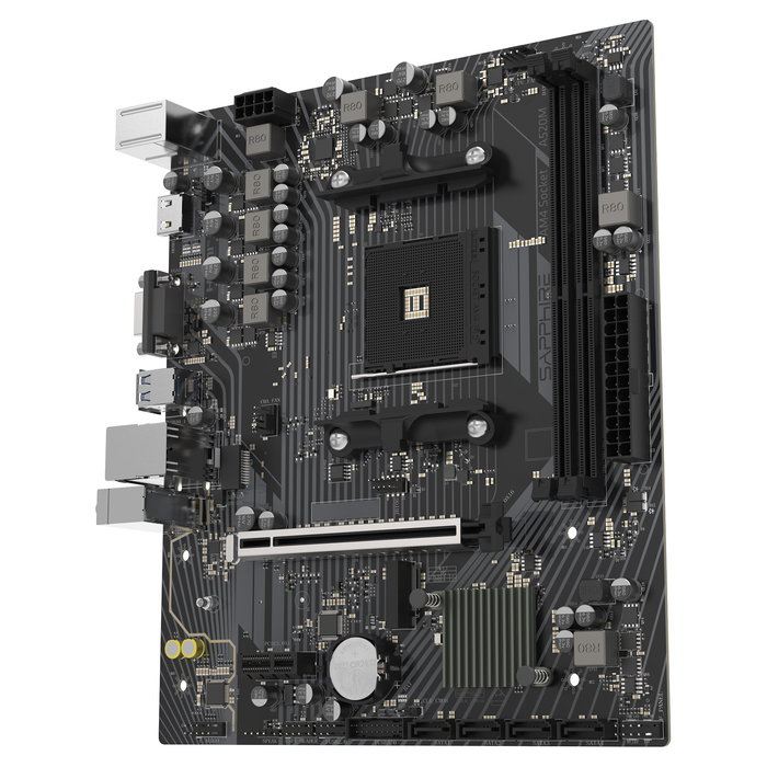 Sapphire A520M-E Mainboard Socket AM4 - Placa base compatible con procesadores AMD Ryzen