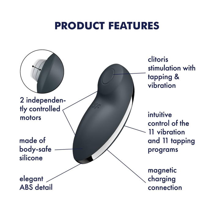 Masajeador erótico Satisfyer Gris