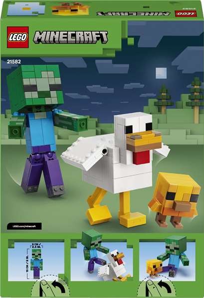 LEGO Minecraft Jinete de Gallina, 344 piezas