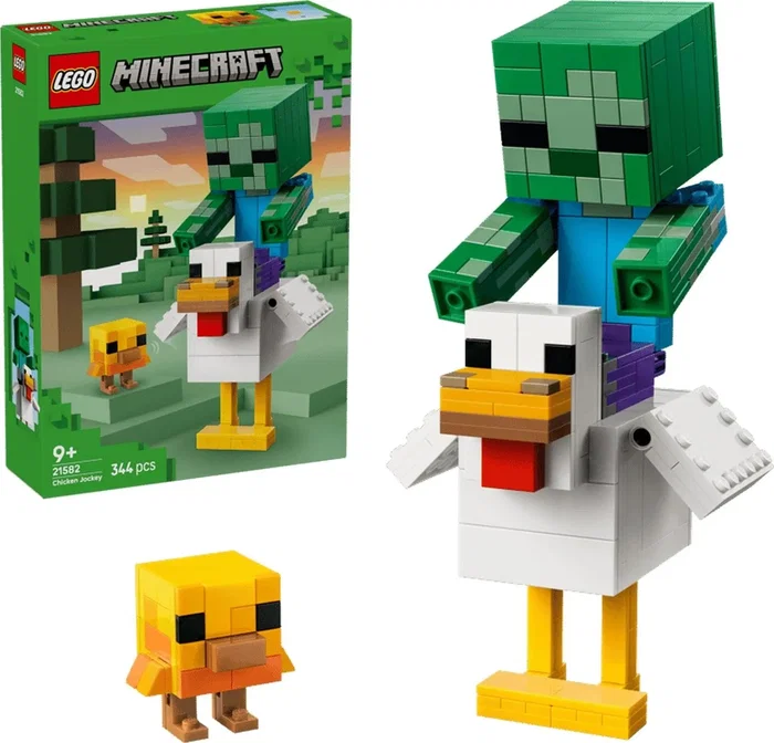 LEGO Minecraft Jinete de Gallina, 344 piezas