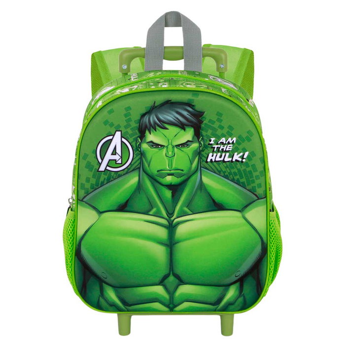 Karactermania Mochila Hulk Rage 3D con Ruedas Verde