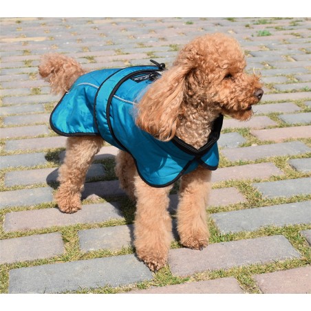 Nayeco Impermeable para Perros La Tormenta Perfecta con Forro Polar Sin Patas Azul 80 cm