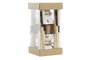DKD Home Decor Sushi Set 16 Piezas Bambú y Gres Blanco y Negro