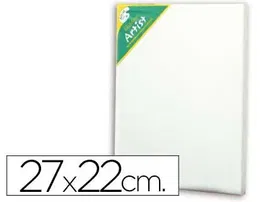 Artist Bastidor Lienzo Algodón 100% 27x22 cm Grapado Trasero 1.8 cm Grosor