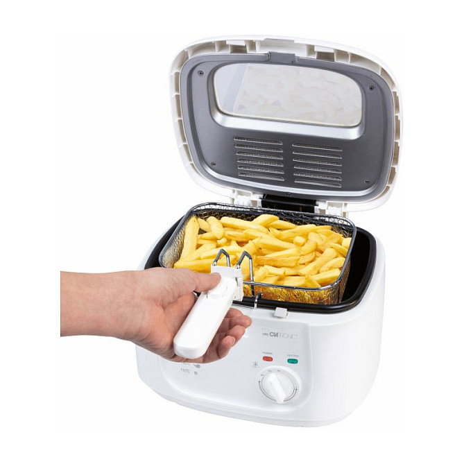 Clatronic FR 3771 Freidora Blanca 1800W 2,5L Clatronic FR 3771 Freidora Blanca 1800W 2,5L