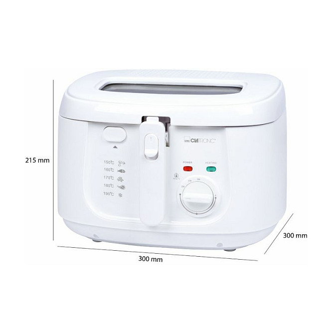 Clatronic FR 3771 Freidora Blanca 1800W 2,5L Clatronic FR 3771 Freidora Blanca 1800W 2,5L