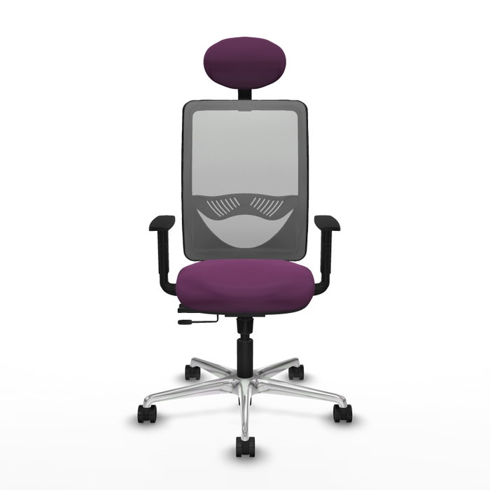 PIQUERAS Y CRESPO Silla de oficina Zulema Morado y Gris PIQUERAS Y CRESPO Silla de oficina Zulema Morado y Gris