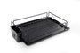Hermia Escurreplatos SM010-B, 100% Metal, Negro, 35,5 x 29,5 x 9,5 cm