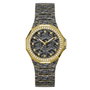 Guess GW0597L1 Reloj para mujer con caja dorada y correa gris