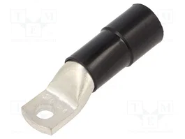 BM GROUP Terminal de anillo tubular M8 aislada negra