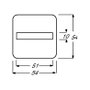 BUSCH-JAEGER 2506-212 Placa de cubierta para interruptores Busch-Duro 2000 SI, Beige