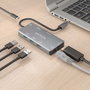 Aisens USB-C Dock 9 en 1, 2xHDMI, RJ45, USB 3.0, PD 100W, Gris