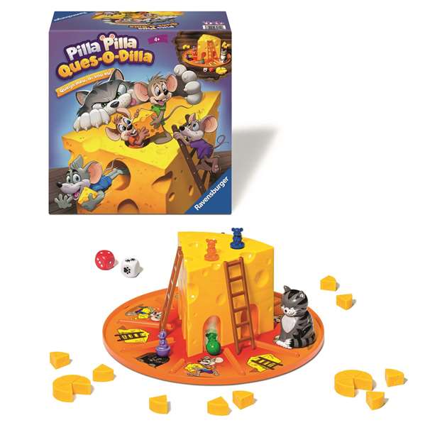 Ravensburger Juego Pilla Pilla Ques-O-Dilla Carrera Ratones por el Queso a partir 4 años