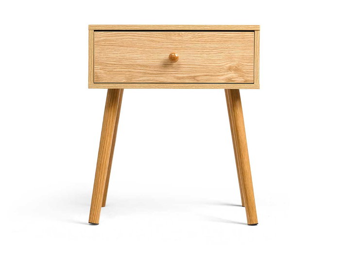 Giftdecor Mesita Auxiliar Cajón Natural 40 x 30 x 47 cm
