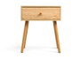 Giftdecor Mesita Auxiliar Cajón Natural 40 x 30 x 47 cm