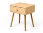 Giftdecor Mesita Auxiliar Cajón Natural 40 x 30 x 47 cm