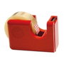 Fixo Cinta Adhesiva Junior 19mm x 33m con Portarrollos Dispensador Caramelo