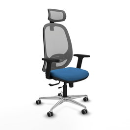 PIQUERAS Y CRESPO Silla de oficina Cilanco Azul claro y Gris