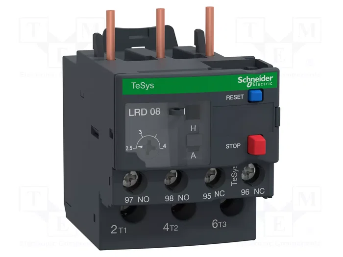 SCHNEIDER ELECTRIC Relé térmico TeSys D 2,5÷4A SCHNEIDER ELECTRIC Relé térmico TeSys D 2,5÷4A
