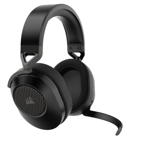 Corsair HS65 Inalámbrico Auriculares Gaming con Sonido Envolvente 7.1, Diadema Ajustable, Batería de 24h, Color Negro