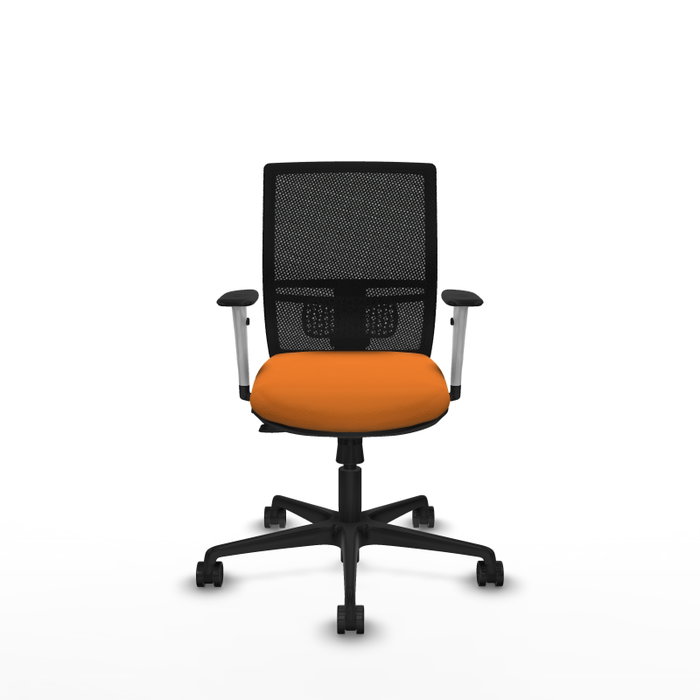 PIQUERAS Y CRESPO Silla de oficina Yunquera Naranja y Negro