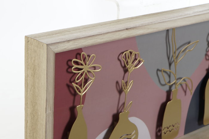 DKD Home Decor Decoración Paulownia 54x4x23 Rosa DKD Home Decor Decoración Paulownia 54x4x23 Rosa