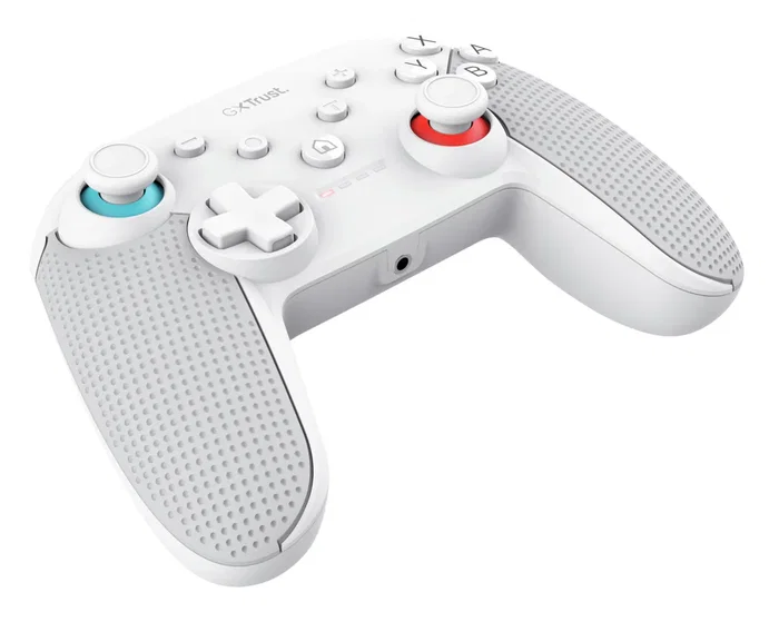 Trust GXT 1246W MUTA - Mando Inalámbrico Bluetooth para Nintendo Switch y Switch Lite, Gamepad con Vibración y Controles de Movimiento, Batería Recargable (15h), Color Blanco