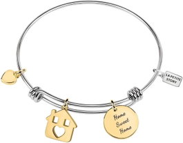 La Petite Story Pulsera Cottage de Acero Inoxidable Gris 19cm