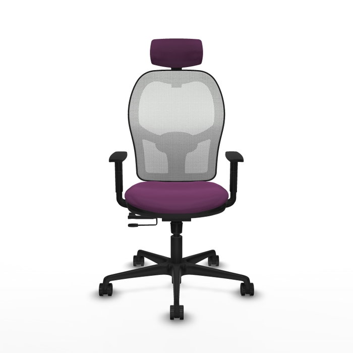 PIQUERAS Y CRESPO Silla de oficina Jorquera con mecanismo Sincro/Traslack Morado y Blanco PIQUERAS Y CRESPO Silla de oficina Jorquera con mecanismo Sincro/Traslack Morado y Blanco