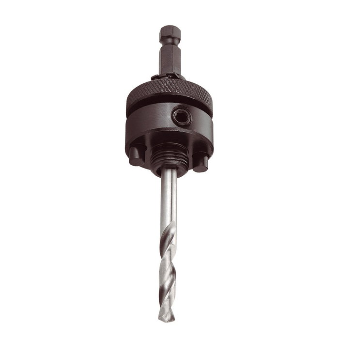 Bluemaster Husillo para coronas de Ø32 a 250 mm Mango hexagonal 9.5 mm con broca guía Bluemaster Husillo para coronas de Ø32 a 250 mm Mango hexagonal 9.5 mm con broca guía