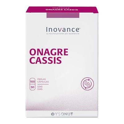 INOVANCE Onagra Cassis 100 Cápsulas - Complemento alimenticio Omega 6 y Omega 3 para ciclos menstruales INOVANCE Onagra Cassis 100 Cápsulas - Complemento alimenticio Omega 6 y Omega 3 para ciclos menstruales
