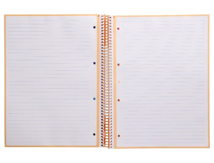 Antartik Cuaderno espiral A4 micro, 80 hojas, 90 gr, horizontal, color peach