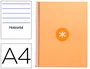 Antartik Cuaderno espiral A4 micro, 80 hojas, 90 gr, horizontal, color peach