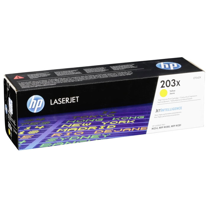 HP 203X CF542X Tóner Amarillo de Alto Rendimiento (XL)