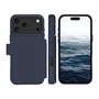 Dbramante1928 Lynge MS ICON Funda Folio con Magsafe y Bolsillo para 3 Tarjetas para Apple iPhone 17 Pro Max - Azul