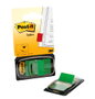 Post-It Banderitas Index 680-3 Verde con Dispensador