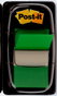 Post-It Banderitas Index 680-3 Verde con Dispensador