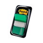 Post-It Banderitas Index 680-3 Verde con Dispensador