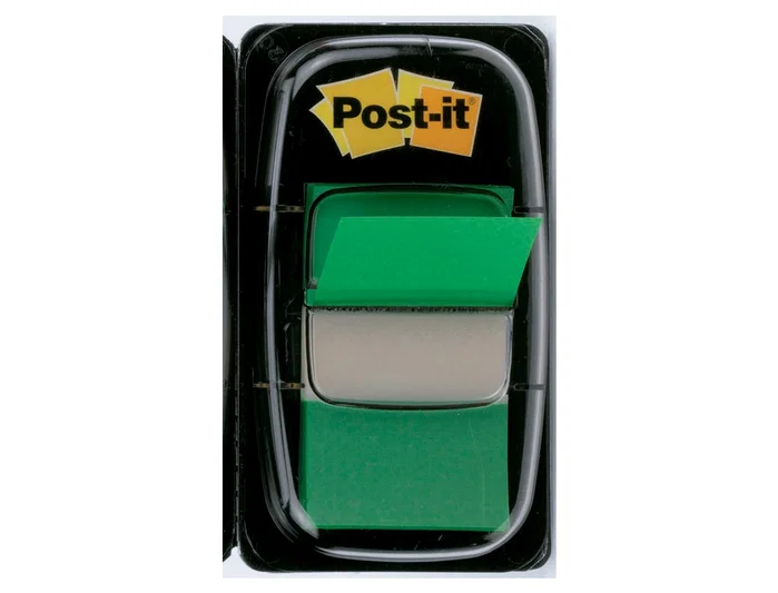 Post-It Banderitas Index 680-3 Verde con Dispensador Post-It Banderitas Index 680-3 Verde con Dispensador