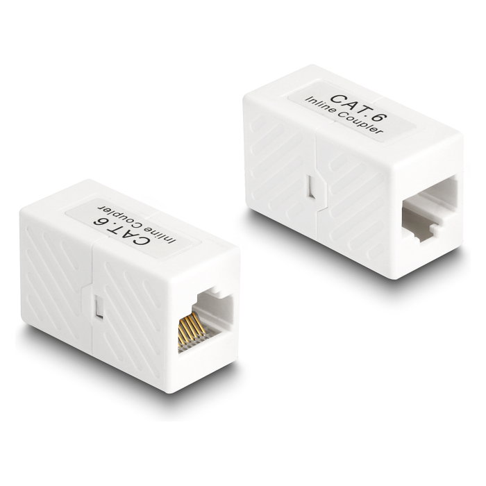 DeLOCK Adaptador RJ45 hembra a RJ45 hembra Cat.6 UTP blanco DeLOCK Adaptador RJ45 hembra a RJ45 hembra Cat.6 UTP blanco