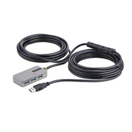 Hub USB Startech U01043-USB-EXTENDER Negro Plateado