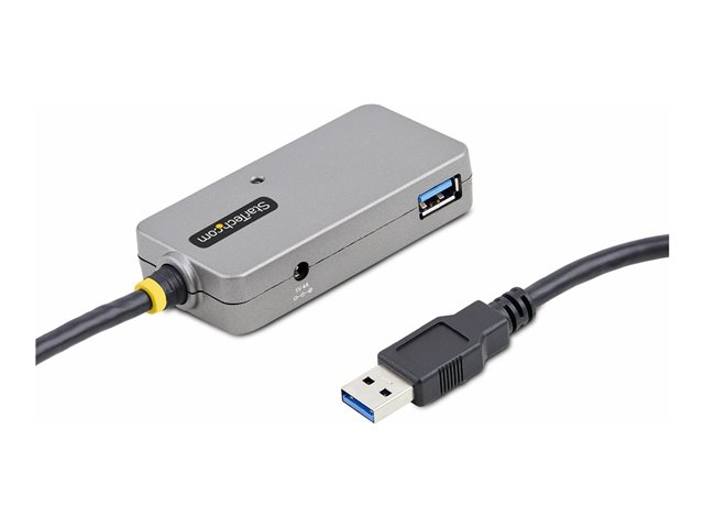StarTech.com Hub Extensor 4 puertos USB 3.2 Gen 1 con cable de 10 m Negro y Plata StarTech.com Hub Extensor 4 puertos USB 3.2 Gen 1 con cable de 10 m Negro y Plata