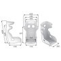 OMP HTE EVO Fibreglass Seat Negro