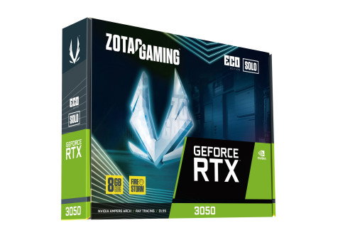 Zotac Tarjeta Gráfica GAMING GeForce RTX 3050 Eco Solo NVIDIA 8 GB GDDR6 ZT-A30500R-10L