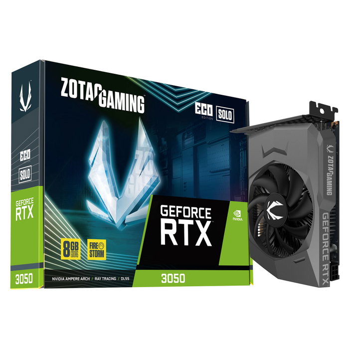 Zotac GAMING GeForce RTX 3050 Eco Solo 8 GB GDDR6 Zotac GAMING GeForce RTX 3050 Eco Solo 8 GB GDDR6