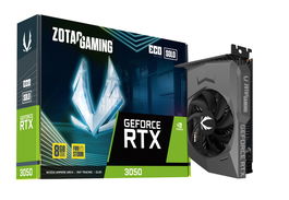 Zotac Gaming GeForce RTX 3050 Eco Solo 8GB GDDR6 - Tarjeta Gráfica PCIe x8 4.0 con 3x DisplayPort, 1x HDMI 2.1, Ventilador Activo, 2560 Núcleos CUDA