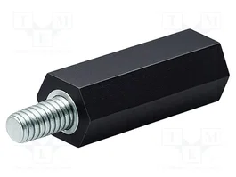 BM GROUP Casquillo aislador M6 con rosca interior y exterior, 25mm